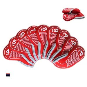 Neoprene Head Cover Câu Lạc Bộ Headcovers Custom Made Golf Sắt Headcover Bộ