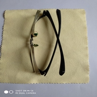 Chiffon de nettoyage pour lunettes en microfibre de haute qualité, personnalisé, lavable, double face, pour le polissage des bijoux et le nettoyage des lunettes