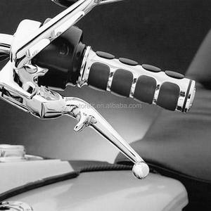 Không khí đệm cao su <span class=keywords><strong>grip</strong></span> hand grips 1 "mạ crôm Non-Slip Handlebar Grips Đối với xe máy Harley Suzuki YAMAHA Kawasaki - Product Image 2