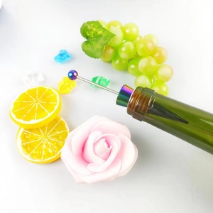Metal Wine <b>Stopper</b> Cone Shape With Colorful Silicone Ring Sealing <b>Bottle</b> <b>Stopper</b> For Wine <b>Bottles</b> - Product Image 3