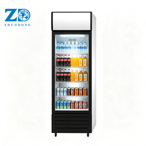 Frigorifero Verticale per Bevande da 300L con Porta in Vetro a Raffreddamento Diretto, Certificazione CE, Espositore Refrigerato Commerciale - Product Image 4