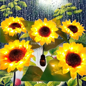 Luz Solar LED para Jardín con Forma de Girasol, Impermeable IP65, para Decoración de Paisajes Navideños en Exteriores - Product Image 2
