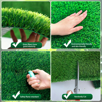 Césped Sintético Cómodo para Jardín, Césped Artificial para Cricket, Deportes, Bádminton, Césped Artificial