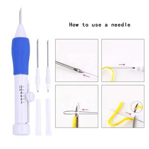 Bolígrafo de <span class=keywords><strong>bordado</strong></span> de plástico SKC, <span class=keywords><strong>aguja</strong></span> perforadora rusa, 3 agujas perforadoras intercambiables, accesorios de costura - Product Image 4