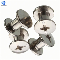 Vis Chicago métriques noires en acier inoxydable JB de 3,7 mm, rivets Kydexgr5 en titane, vis M4 à tête fraisée plate Phillips pour câble