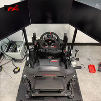 aluminium simulateur de cockpit de course siège voiture conduite simulateur de course jeu de cockpit simulateur de course