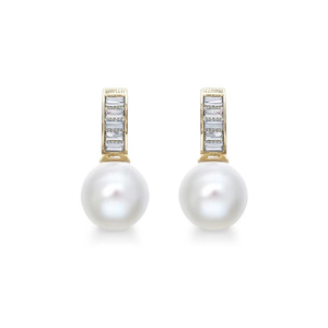 Orecchini a polsino a sfera in ottone effetto perla rosa per donna, stile francese, design classico, regalo per tutti i giorni e per fidanzamento - Product Image 1