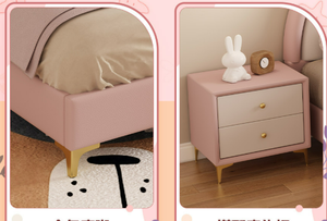 Cama Infantil Personalizable de 1.2-1.8 Metros, Diseño de Garra de Gato, Tema de Conejo de Dibujos Animados Contemporáneo, Ecológica, de Madera Contrachapada Multicapa - Product Image 5