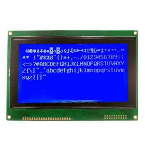 STN negative 240x128 graphic white and blue k lcd module