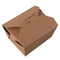 ZJPACK boîte à lunch en papier jetable salade poulet frit papier Kraft nourriture à emporter boîte d'emballage alimentaire