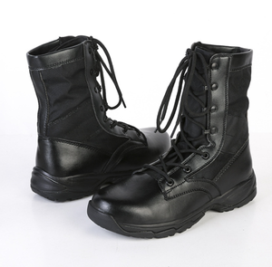 Bottes tactiques d'extérieur légères en cuir véritable noir TST08 pour la chasse et la randonnée, fabriquées sur mesure – Recherche de distributeurs - Product Image 4