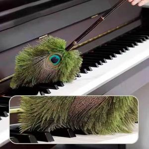 Brosse à plumes en bambou DS4901 rétro antistatique <span class=keywords><strong>plumeau</strong></span> domestique autruche paon <span class=keywords><strong>plumeau</strong></span> à poussière - Product Image 6