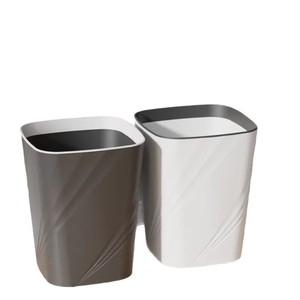 Cestino per Rifiuti di Grande Capacità Stile Instagram Minimalista Made in China con Coperchio a Pressione, Perfetto per Soggiorno, Bagno, Cucina, Studenti - Product Image 5