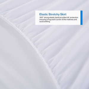 Protège-<span class=keywords><strong>matelas</strong></span> imperméable en tissu tricoté de luxe en polyester respirant pour lit - Product Image 4
