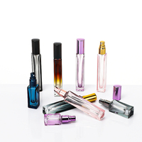 Flacon pulvérisateur de voyage Tuosai vide, en verre dégradé de luxe, avec pompe, pour échantillons, rechargeable, 5ml, 8ml, 10ml, 15ml