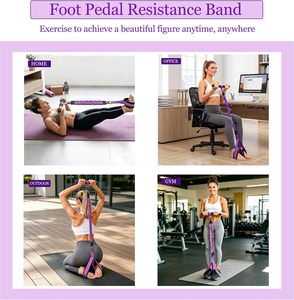 Bande de Résistance en Latex avec Poignée, Version Améliorée 30LBS, Lot de 3 Bandes de Résistance pour Homme et Femme, Équipement d'Entraînement du Core - Product Image 4