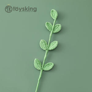 Juego de 7 Hojas de Crochet Hechas a Mano, Relleno de Ramos Florales y Accesorio, Suministros para Manualidades, Decoración del Hogar - Product Image 4