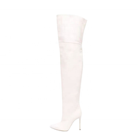 2024 hiver femmes sur le genou bottes longues imperméable Sexy genou haut avec bout pointu et talon épais Botas Femininas