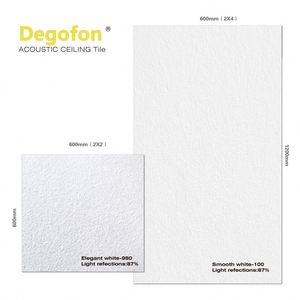 Điểm sơn che giấu cạnh đá len âm thanh gạch Trần kích thước <span class=keywords><strong>2x2</strong></span> 1x4 2x4 4x4 2x6 4x8 âm thanh tuyệt vời hấp thụ Trần - Product Image 2