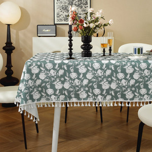 WML063 Nappe de table en tissu jacquard imperméable et anti-poussière, style pastoral américain, pour table basse, vente en gros - Product Image 4