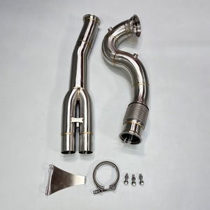 ท่อไอเสียตรงแบบดาวน์ไปป์และส่วนหน้า สำหรับ Audi TTRS/RS3 2.5T ปี 2017+ ผลิตจากสแตนเลส SUS 304 คุณภาพสูงสำหรับรถยนต์สมรรถนะสูง - Product Image 2