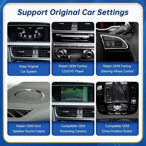 Reproductor Multimedia con Pantalla Táctil de 8.9/12.3'' con Android Auto y <span class=keywords><strong>CarPlay</strong></span> para <span class=keywords><strong>Audi</strong></span> <span class=keywords><strong>A4</strong></span>/S4 <span class=keywords><strong>B8</strong></span> 2009-2012, Pantalla GPS para el Tablero - Product Image 5
