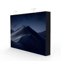 Publicité extérieure personnalisée en aluminium sans cadre affiche tension tissu LED panneau rétro-éclairé boîte à lumière