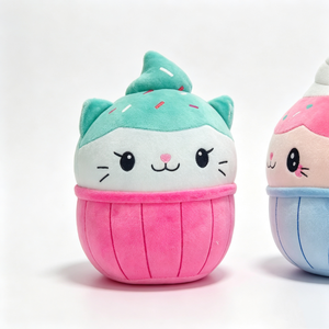 Customized Pink cupcake <b>cat</b> <b>plush</b> with mint frosting,<b>Cat</b> <b>plush</b> with sprinkled frosting,Round cupcake <b>cat</b> stuffed animal - Product Image 4