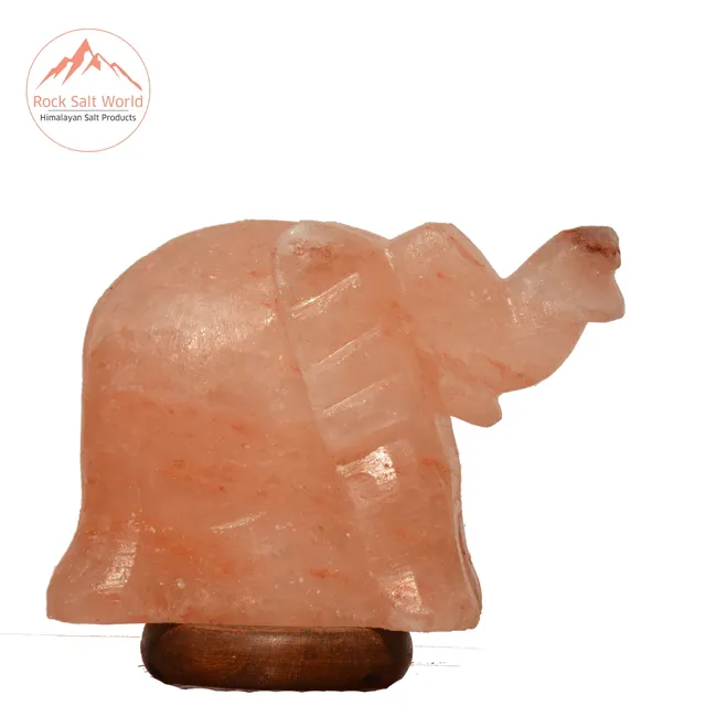Natural Elephant Shape Himalayan Salt Lamp For Kids Gaming Play Room Best Crafted in Animal Shape Salt Lamp of Himalayan Salt