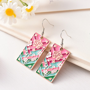 Pendientes colgantes de aleación de Anime Kamado Tanjirou Kochou <span class=keywords><strong>Shinobu</strong></span> Demon Slayer pendientes para Mujeres Hombres accesorios de joyería para disfraz regalo - Product Image 5