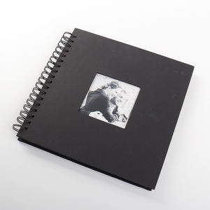 Album fotografico nero all'ingrosso libro con rilegatura a spirale Album con copertina rigida Scrapbook per foto - Product Image 1