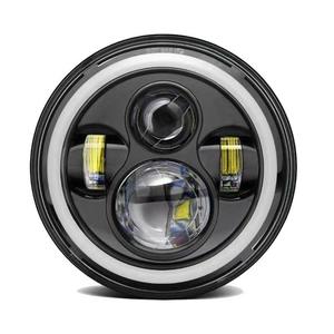 Faro Delantero Redondo LED de 12 V para Automóvil, para Modelos Harley Davidson Iron 883 Dyna Softail Street, Tipo DRL, 72 W, Luz Azul, IP65, Resistente al Agua - Product Image 3