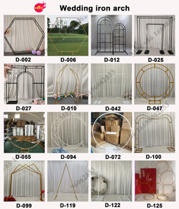 Arche en métal doré de haute qualité LEDA pour anniversaires, mariages, événements, fournitures de fête, décorations, ensemble de toile de fond de mariage - Product Image 6
