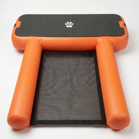 Rampe aquatique gonflable pour animaux de compagnie, antidérapante, robuste, en PVC de qualité marine renforcé, à entrée facile et sécurisée, pour accès au bateau.