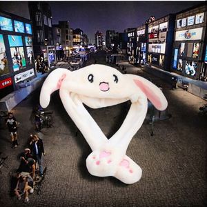 Festival Party Dress LED <b>Plush</b> Rabbit Hats Glowing Pikachu Ears Adult Children Funny Cute Stitch Moving Ears Cap Polyester - Product Image 3
