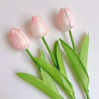 Fleurs artificielles en soie Tulipe et Marguerite, toucher hydratant, luxe léger, décoration haut de gamme pour la maison, table à manger, bureau, arrangement floral