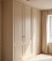 Armario de Madera Estilo Shaker Francés de Diseño Moderno CBMmart, Personalizado para Dormitorio, con Puertas de MDF, para el Hogar y la Sala de Estar