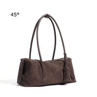 Sac à Main Design Luxe en Cuir Givre Daim Vintage Haut de Gamme Personnalisé pour Femme, Vente en Gros