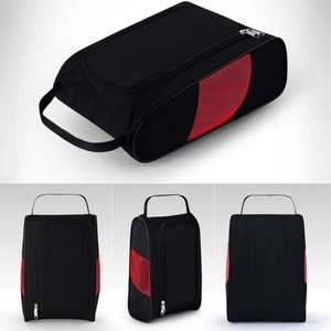 Sac de rangement pour chaussures de golf portable et réutilisable en nylon avec fermeture éclair, logo personnalisé, design anti-poussière, pour le sport et la salle de sport - Product Image 2