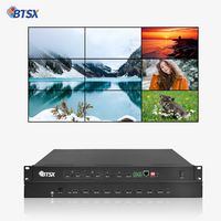 4 in 9 Out 3x3 Video Splicer FPGA Hardware Zero Latency Support Window 90/180/270 Rot IR RS232 LAN Control for Monitoring Room