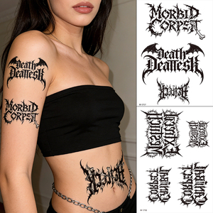 Nuevos Diseños de Tatuajes Temporales Impermeables, Tatuajes Temporales Personalizados con Graffiti - Product Image 6