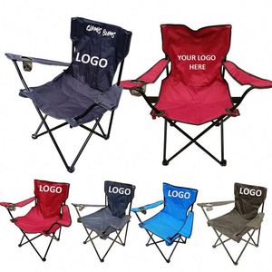 Outdoor Folding Portable Fishing Chair Customized Ultra-Light Black Beach Camping Chair for Outdoor Picnic - Product Image 1