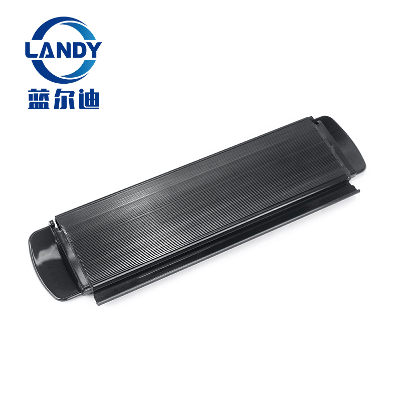 Black automatic pool cover