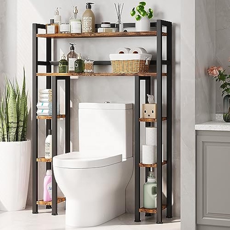 Over Washer Dryer Organizer Holz Metall Badezimmer Regal über Toilette