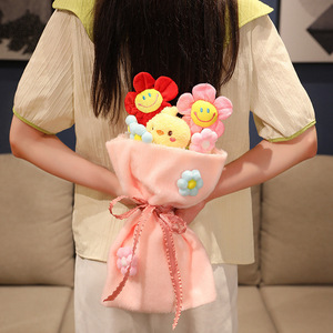 2024 nuovo regalo di san valentino bellissimo peluche peluche di peluche fiore fiore fiore coniglietto Bouquet di peluche - Product Image 3