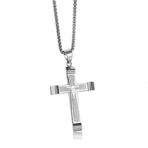 Gold Cross Pendant Crucifix Jesus Cross Pendants <b>Necklace</b> Black <b>Silver</b> Stainless Steel High Quality <b>Mens</b> <b>for</b> <b>Men</b> Charm <b>Necklaces</b> - Product Image 3