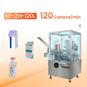 Machine d'emballage de cartonnage verticale automatique multi-tailles pour canettes et bouteilles, machine de cartonnage de tubes - Product Image 1