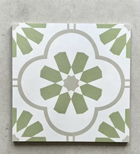 Azulejo Rústico Verde Beige Claro de 400x400 mm, Resistente al Desgaste, Mate, Mezcla de Colores Suaves <span class=keywords><strong>para</strong></span> Diseño de Interiores de Hogar Contemporáneo - Product Image 4