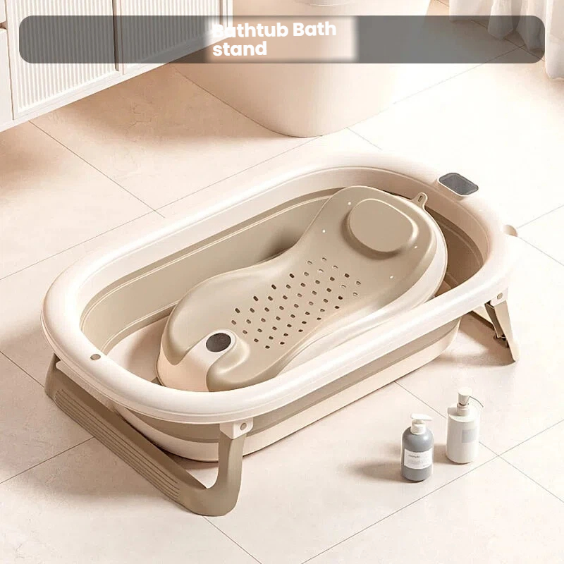 [Light curry color] single basin + bath rack
