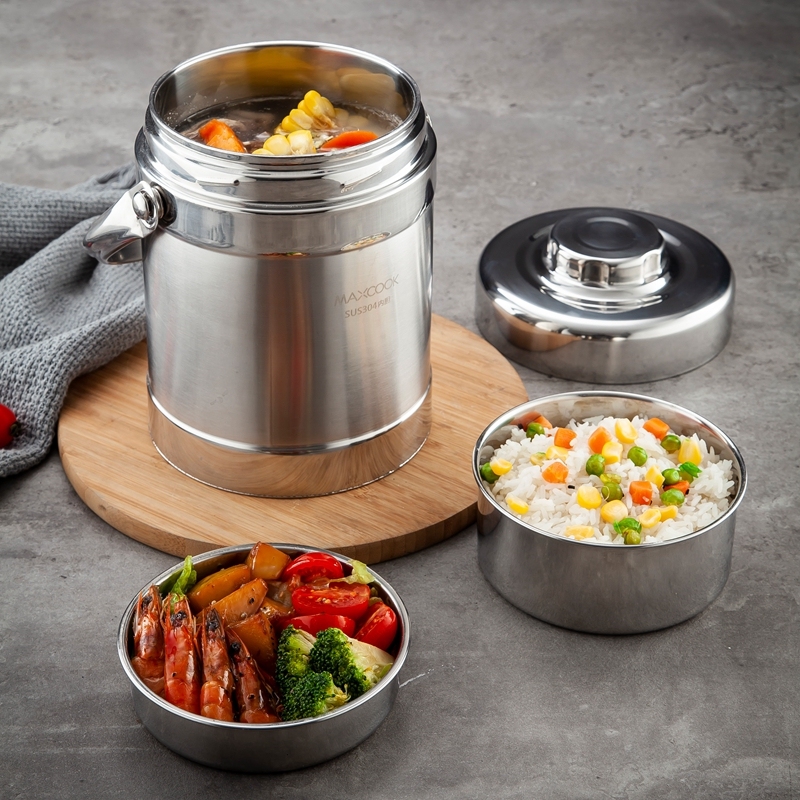 Maxcook Portable 1.8l Stainless Steel Thermos Flask Soup Thermos Food Warmer Container Lunch Box Insulated Food